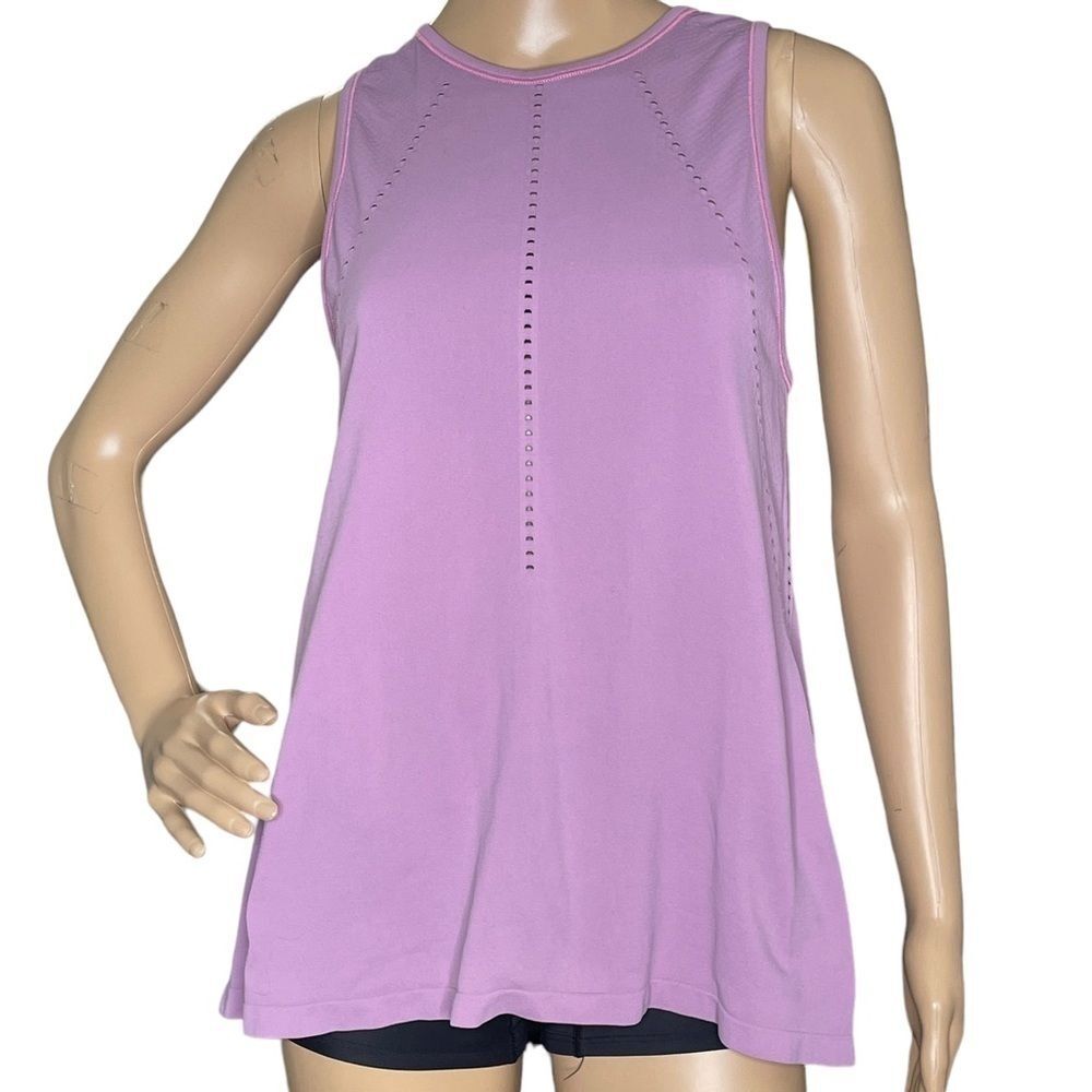 Athleta Foothill Tank Top purple split back tank top small